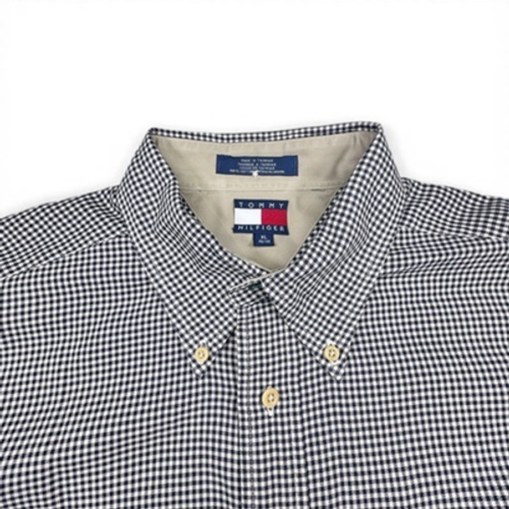 Tommy Hilfiger Shirt‎ Mens XL Blue Check Button Down Long Sleeve Cotton Casual - Picture 3 of 7